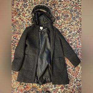 Reiss winter coat with hood